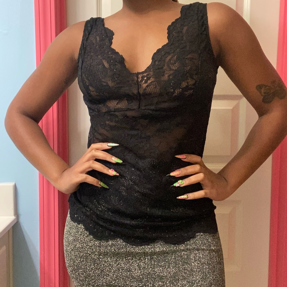 Black Lace Top 🖤